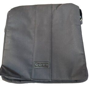 Coty Black Laptop or Messenger Bag fits up to 13 inch laptop with 2 pockets  NEW